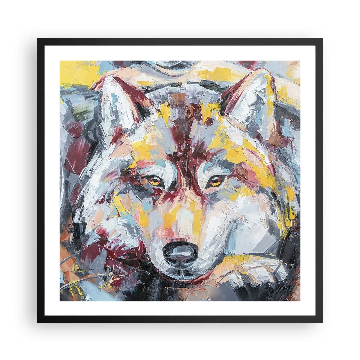 Poster în ramă neagră - Pace pentru cel drag - 60x60 cm