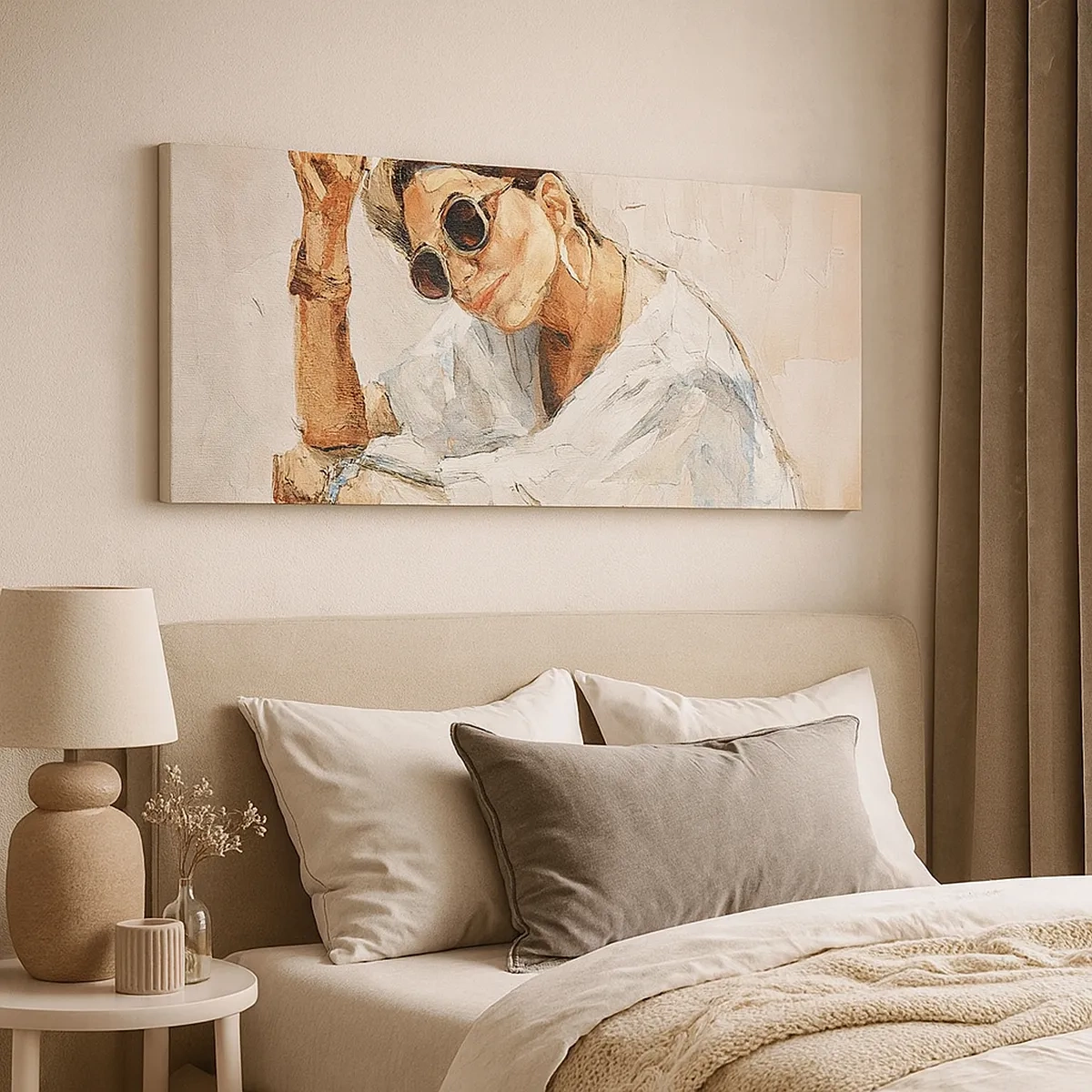 Tablou pe pânză - Portret în plin soare - 30x30 cm