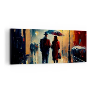 Tablou pe pânză - Poveste de dragoste urbană - 120x50 cm
