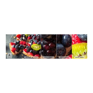Mostră de Tapet Standard Eco - Dolce vita! - Gastronomie, Tarta cu fructe, Tort - 100x30 cm