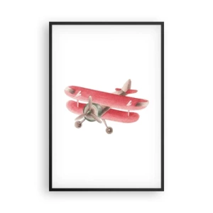 Poster în ramă neagră - Gata pentru zboruri la mare înălțime - 61x91 cm