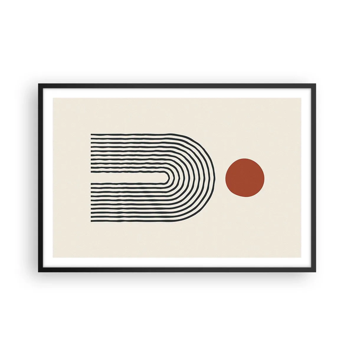 Poster în ramă neagră - Magnetismul formelor și al culorilor - 91x61 cm