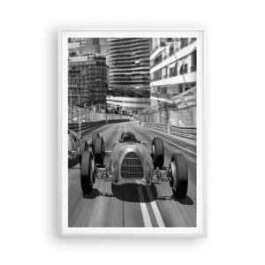 Poster în ramă albă - A fost odată ca niciodată în Monte Carlo - 70x100 cm