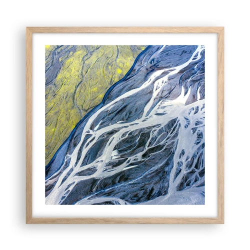Poster în ramă de stejar deschis - Picturi din natură - 50x50 cm