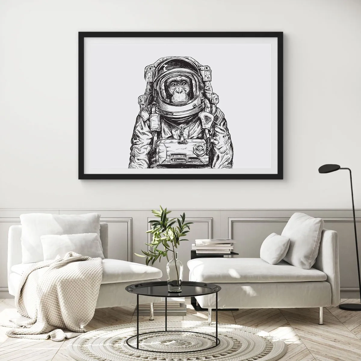 Poster în ramă neagră - Evoluție alternativă - 70x50 cm
