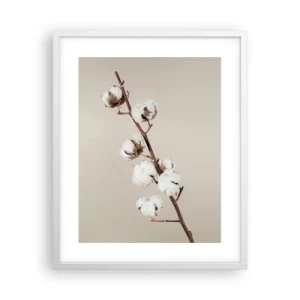 Poster în ramă albă - La sursa moliciunii - 40x50 cm