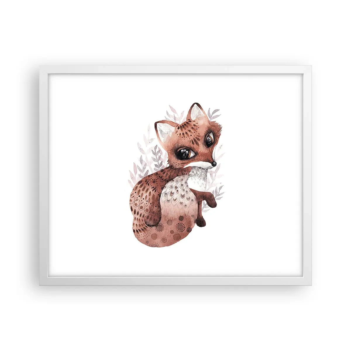 Poster în ramă albă - Doar iubire - 50x40 cm