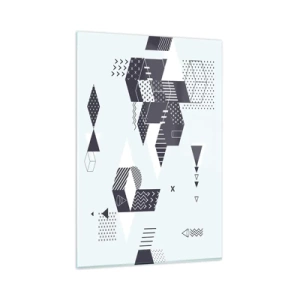 Tablou pe sticlă - În sufletul matematicii - 80x120 cm