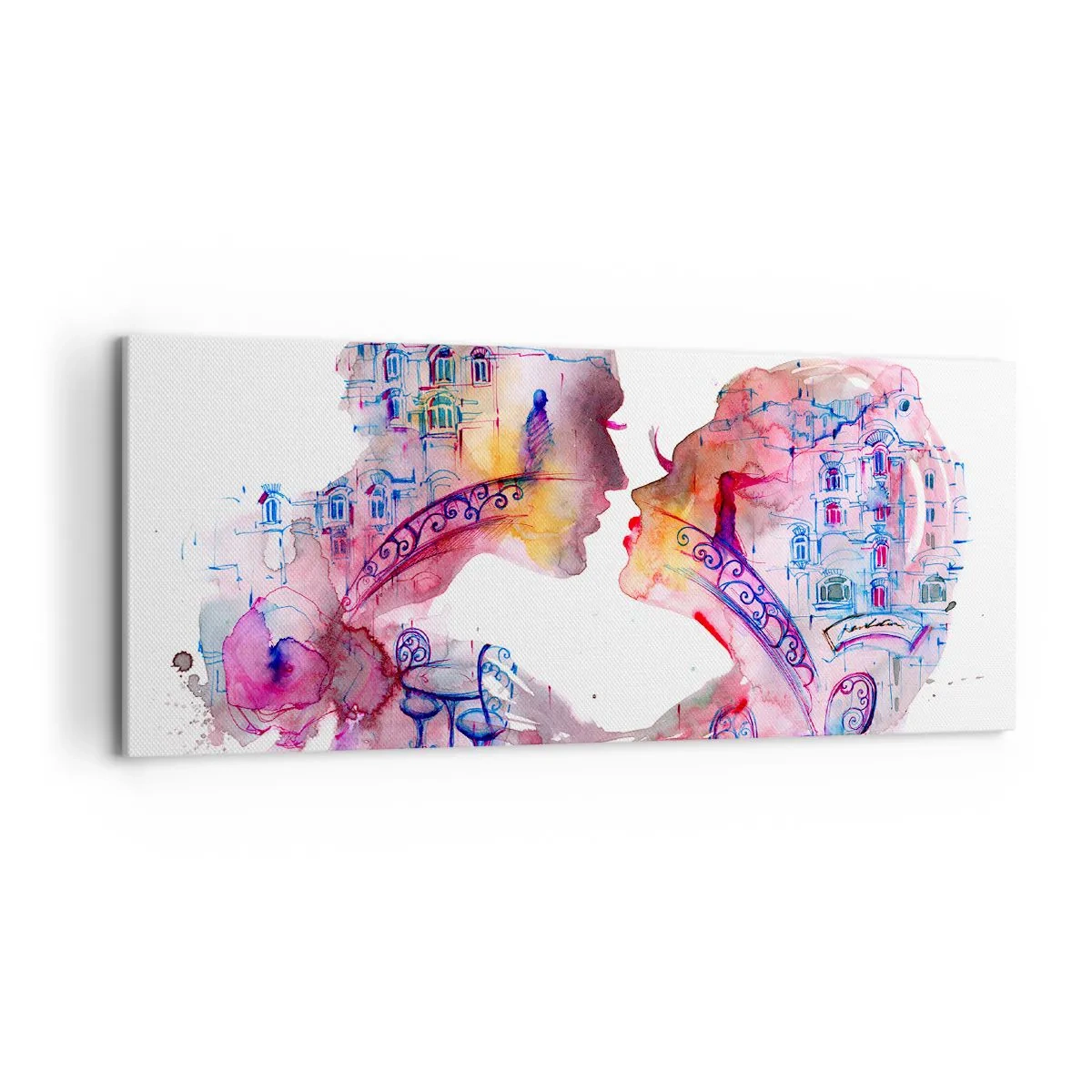 Tablou pe pânză - Podul secret al suspinelor - 120x50 cm