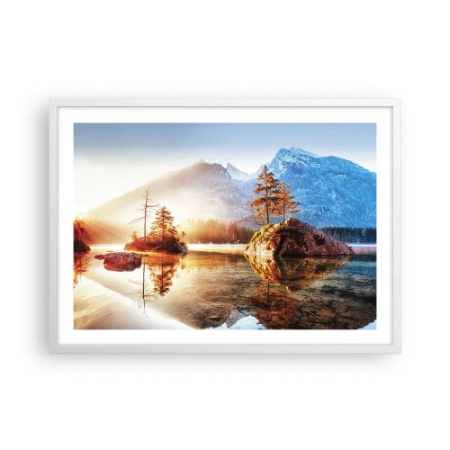 Poster în ramă albă - Natura într-o nouă lumină - 70x50 cm