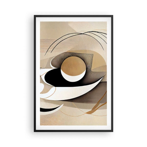 Poster în ramă neagră - Compoziție - nucleu - 61x91 cm