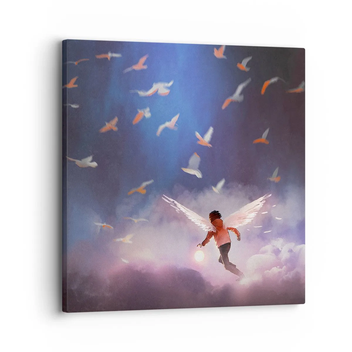 Tablou pe pânză - Este nevoie de imaginație și curaj - 30x30 cm