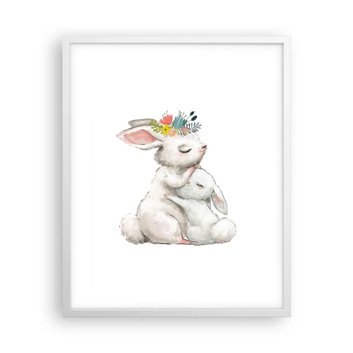 Poster în ramă albă - Ca la mama - 40x50 cm