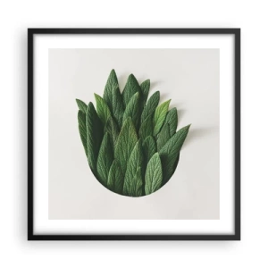 Poster în ramă neagră - Curiozitatea nestăvilită - 50x50 cm