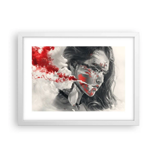 Poster în ramă albă - În aburul absurdului - 40x30 cm