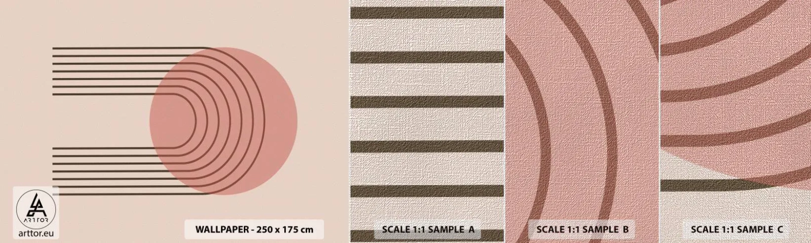 Mostră tapet Premium Canvas - Atracție irezistibilă - Abstracția, Bucată, Artă Modernă. - 100x30 cm