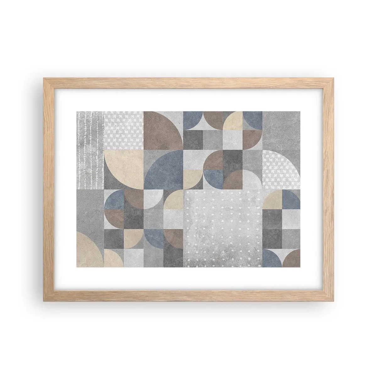 Poster în ramă de stejar deschis - Fantezie ceramică - 40x30 cm