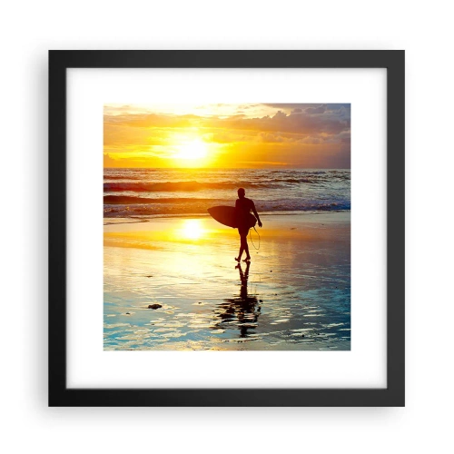 Poster în ramă neagră - Întoarcerea războinicului - 30x30 cm