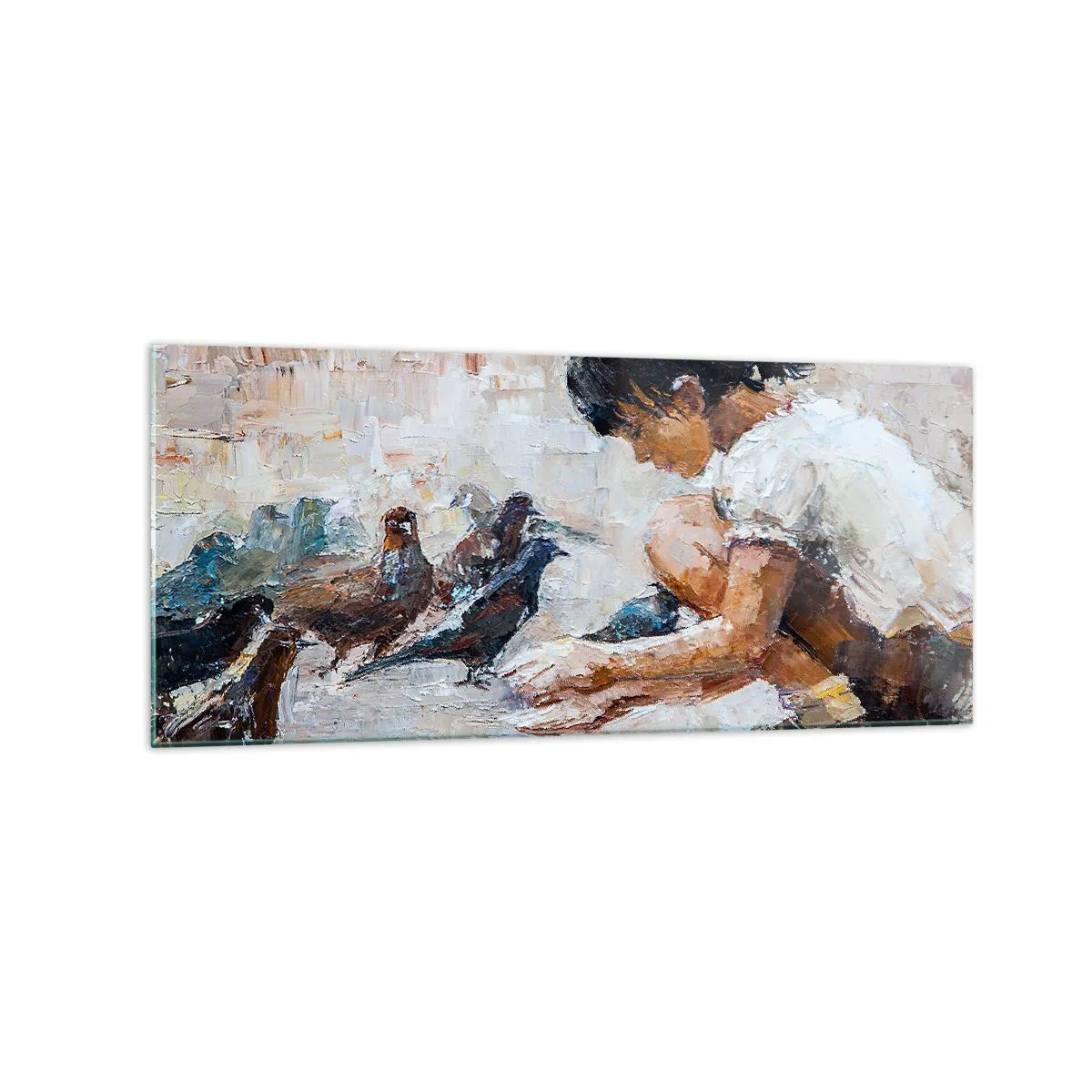 Tablou pe sticlă - Cei mici și cei mai cuminți - 120x50 cm
