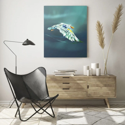 Tablou pe sticlă - Puterea vulturului în zbor - 50x70 cm