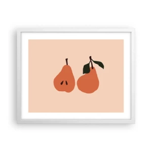 Poster în ramă albă - Dulceața în sine - 50x40 cm