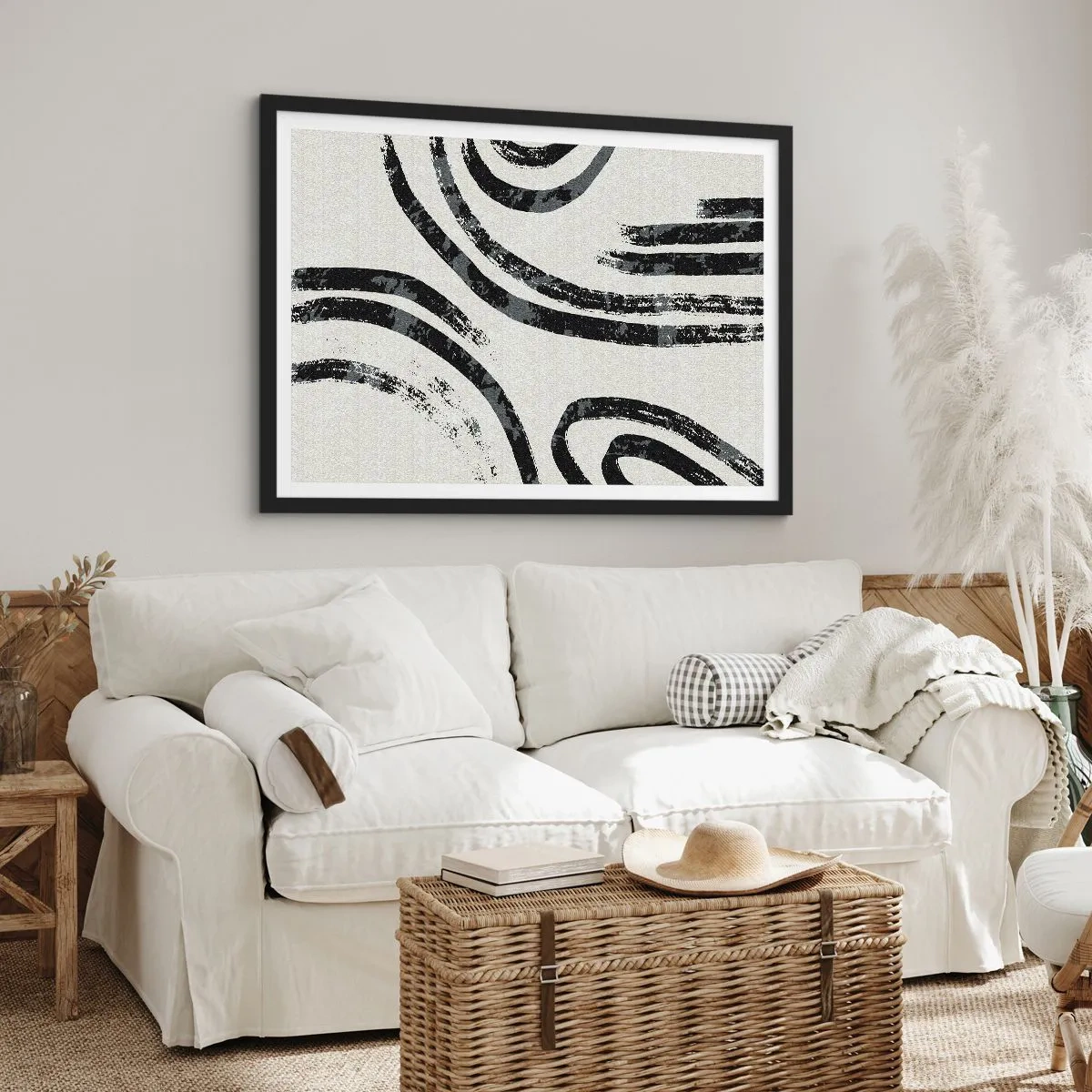Poster în ramă neagră - Pe jumătate oprit - 70x50 cm
