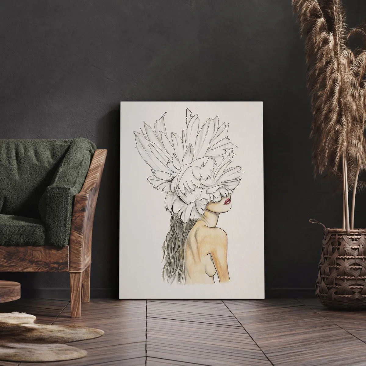 Tablou pe pânză - Frumusețe încoronată - 50x70 cm