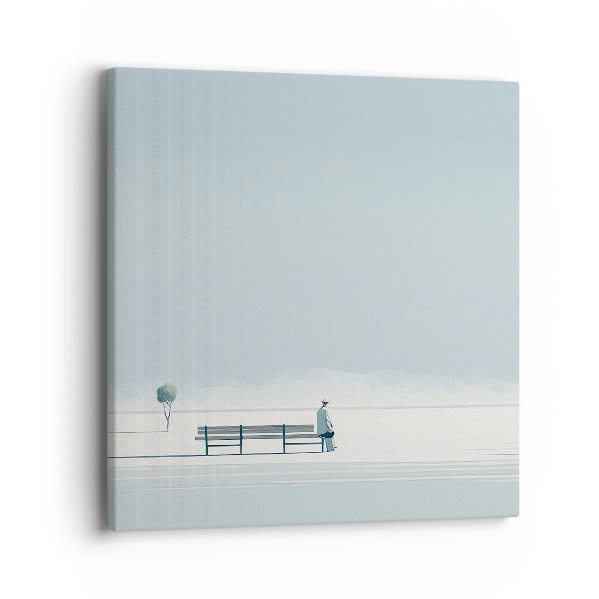 Tablou pe pânză - Da, aștept. - 40x40 cm