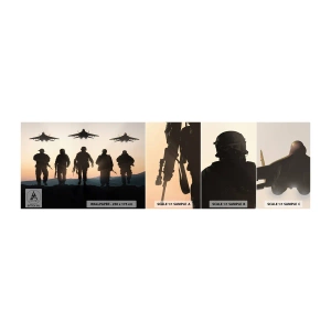 Mostră tapet autocolant Deluxe Sticker - Bun venit în lumea mea - Militar, Armată, Soldati - 100x30 cm