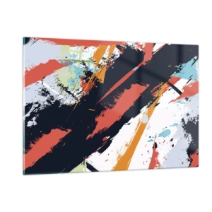 Tablou pe sticlă - Compoziție dinamică - 120x80 cm