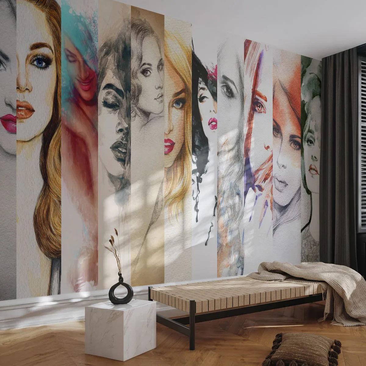 Tapet Standard Eco - Și întotdeauna ești TU - Femeie, Chipul de femeie, Portret - 350x256 cm