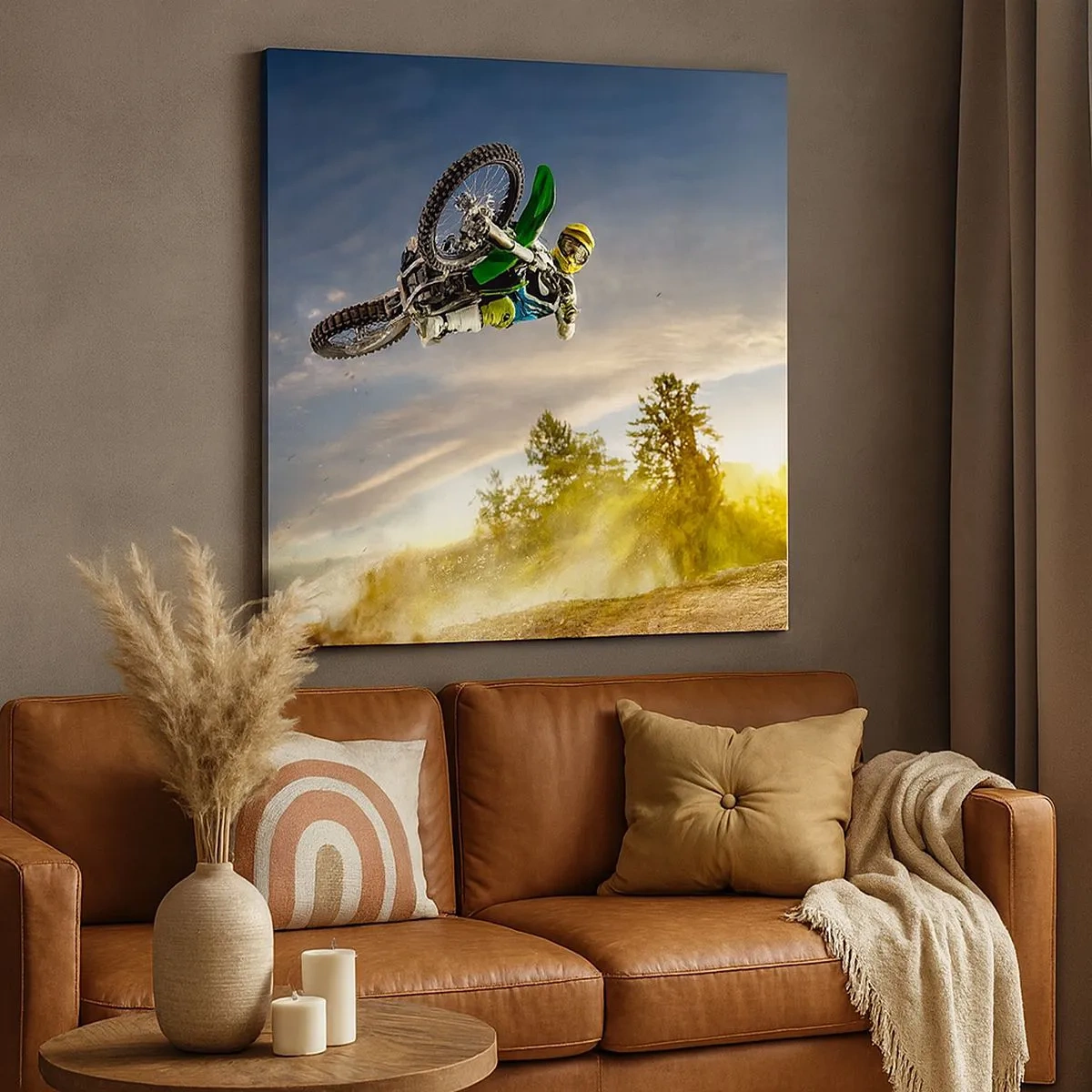 Tablou pe pânză - Porniți emoțiile! - 30x30 cm