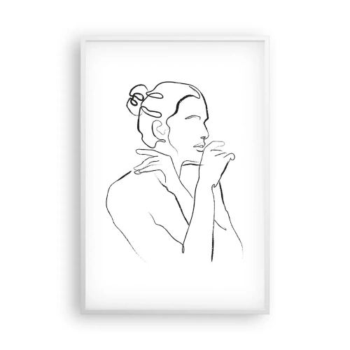 Poster în ramă albă - Actul: un mister senzual - 61x91 cm