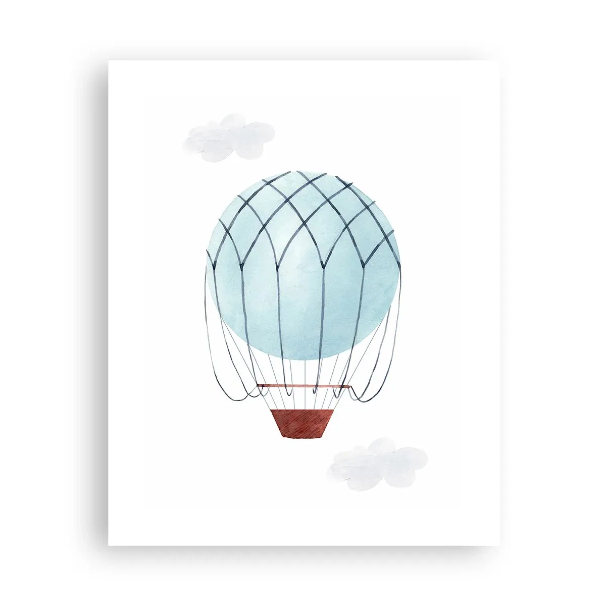 Poster - Complet în nori - 40x50 cm