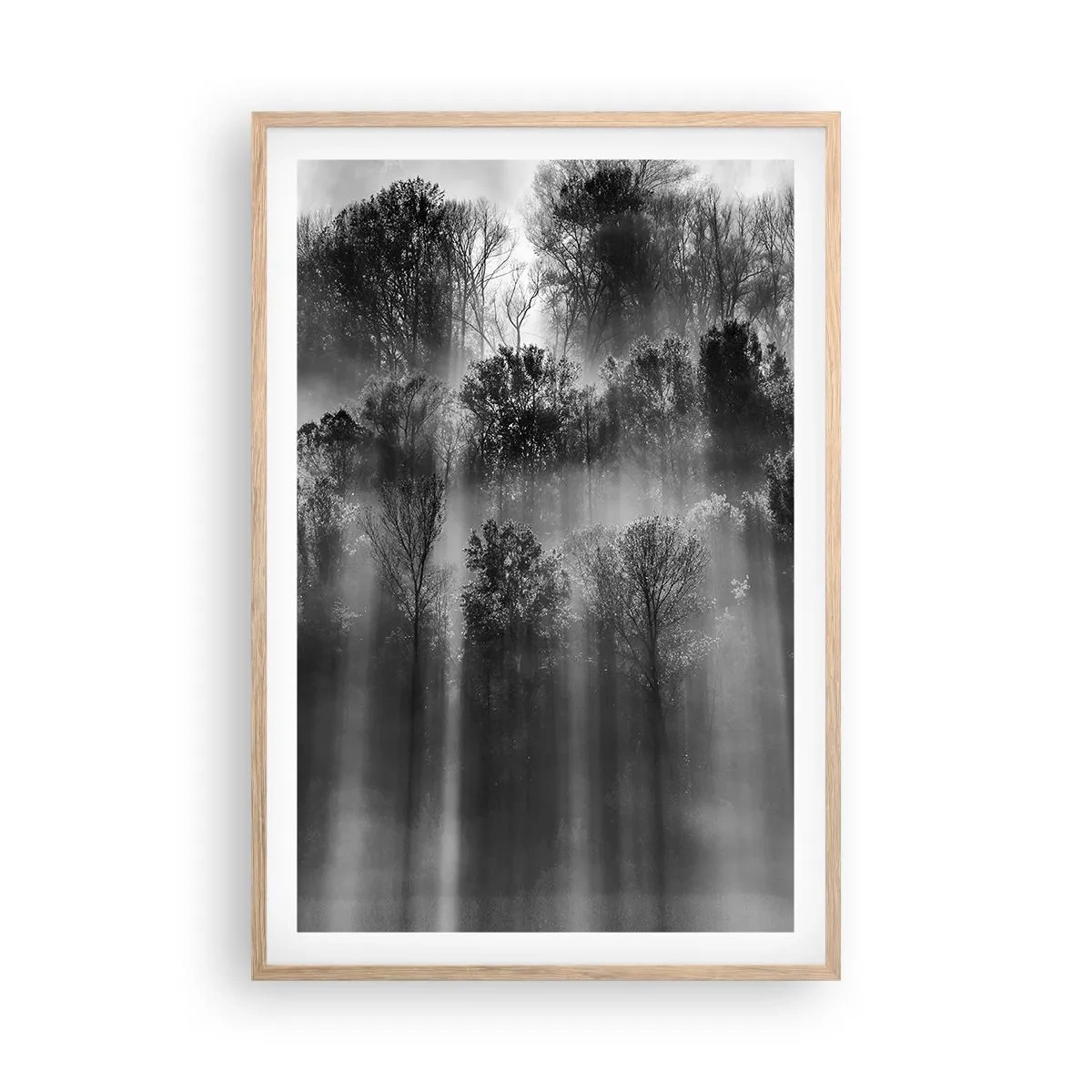 Poster în ramă de stejar deschis - În fluxuri de lumină - 61x91 cm