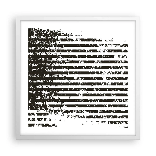 Poster în ramă albă - Ritm și zgomot - 50x50 cm