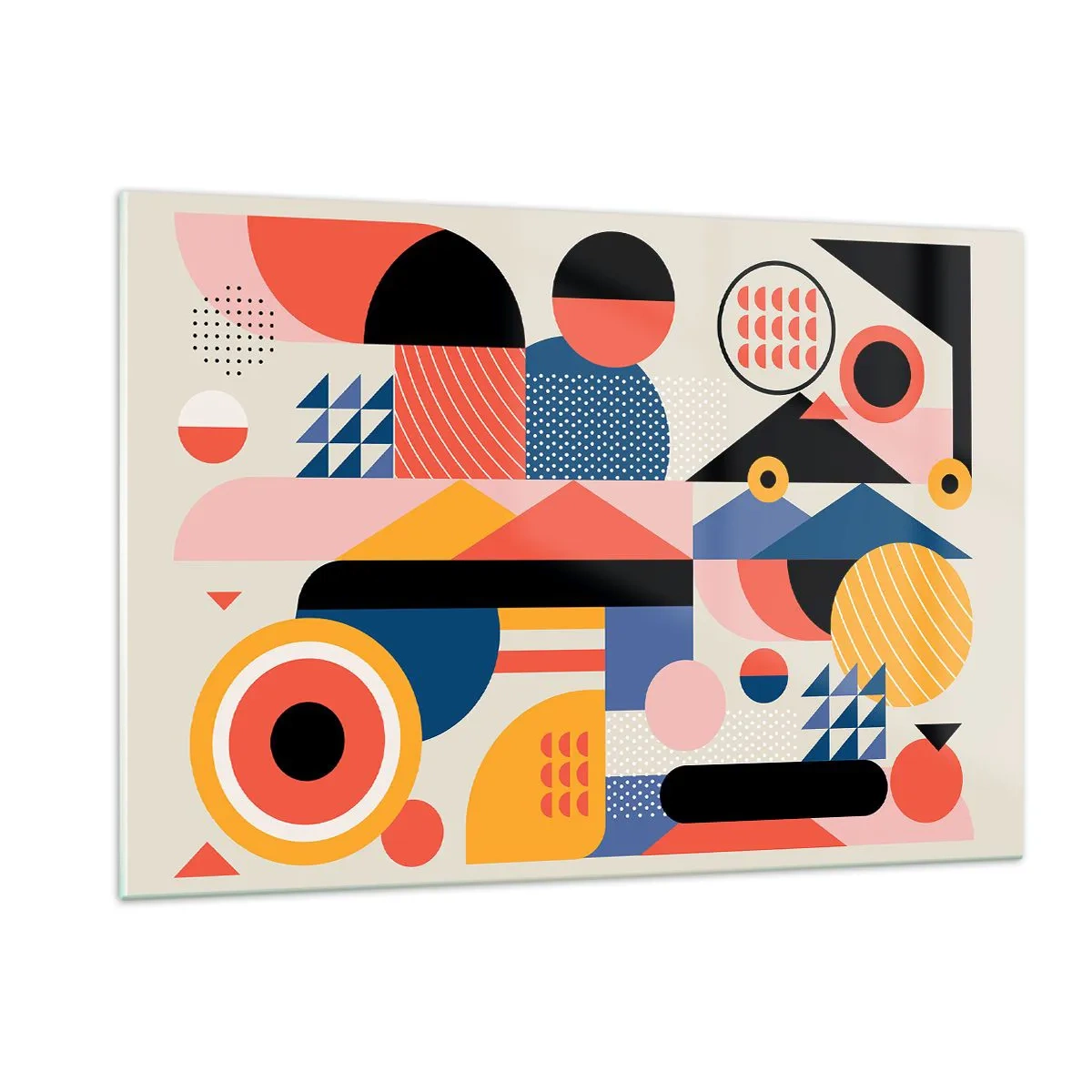 Tablou pe sticlă - Compoziție: joacă-te - 120x80 cm