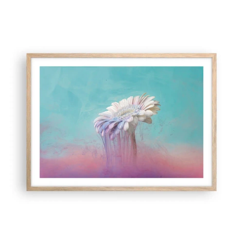 Poster în ramă de stejar deschis - Viața de după flori - 70x50 cm