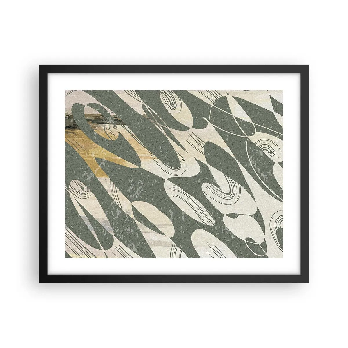 Poster în ramă neagră - Abstracție ritmică - 50x40 cm