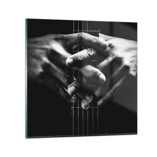 Tablou pe sticlă - Rugăciunea artistului - 70x70 cm