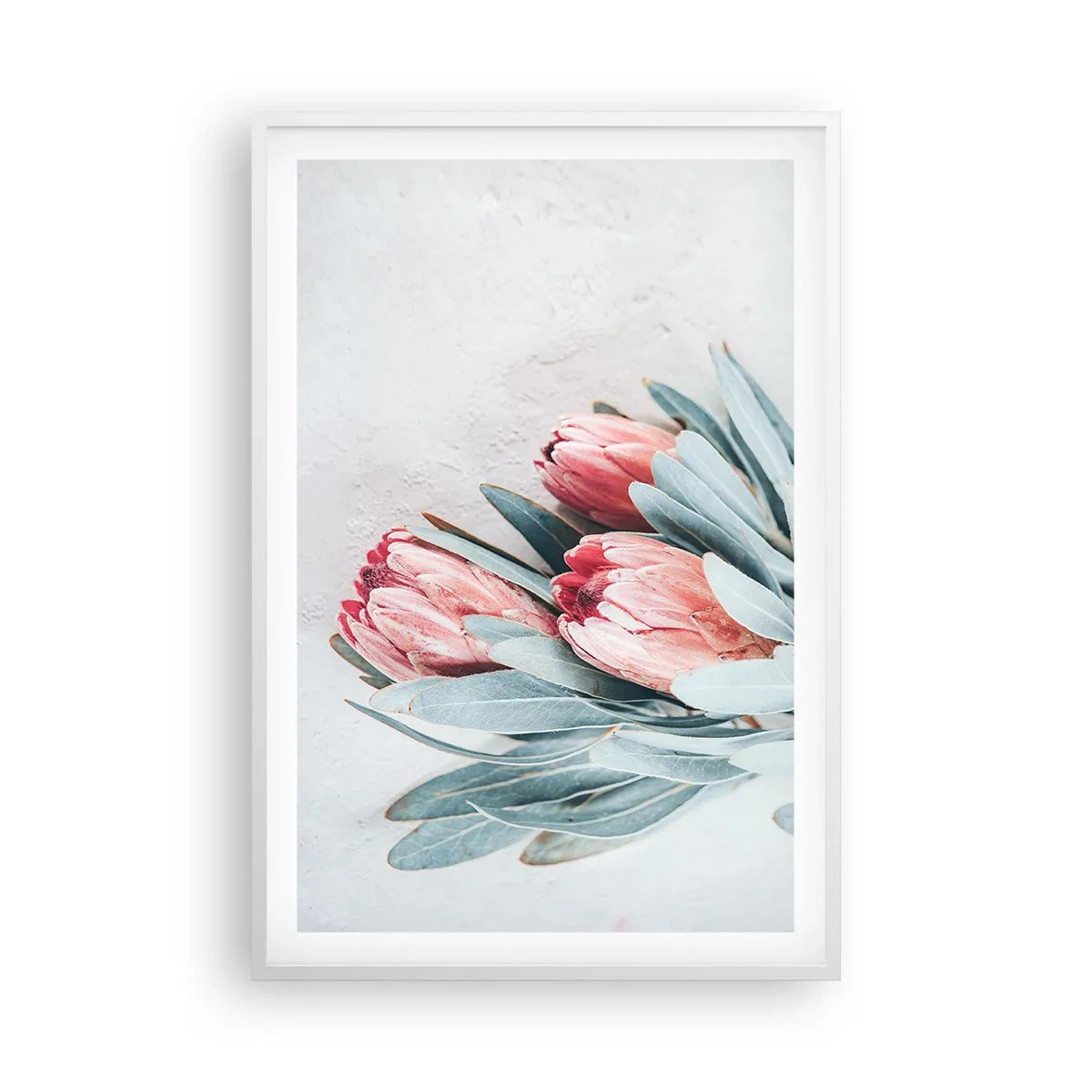 Poster în ramă albă - Rușinate de propria lor frumusețe - 61x91 cm