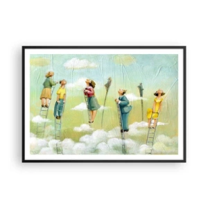 Poster în ramă neagră - Urmează-ți visul - 100x70 cm