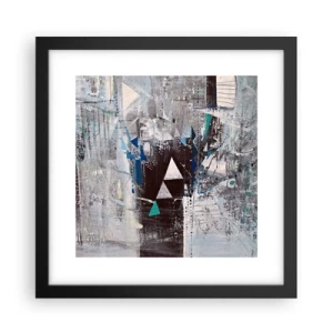 Poster în ramă neagră - Ordinea superioară a triunghiurilor - 30x30 cm