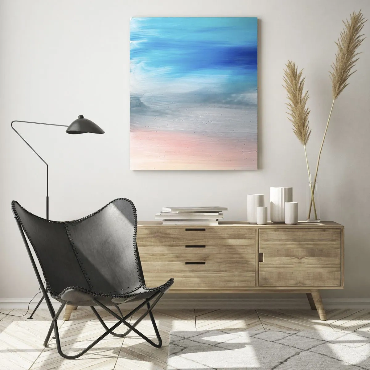 Tablou pe sticlă - Elemente: aer - 50x70 cm