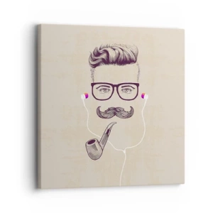 Tablou pe pânză - Un bărbat adevărat? - 30x30 cm