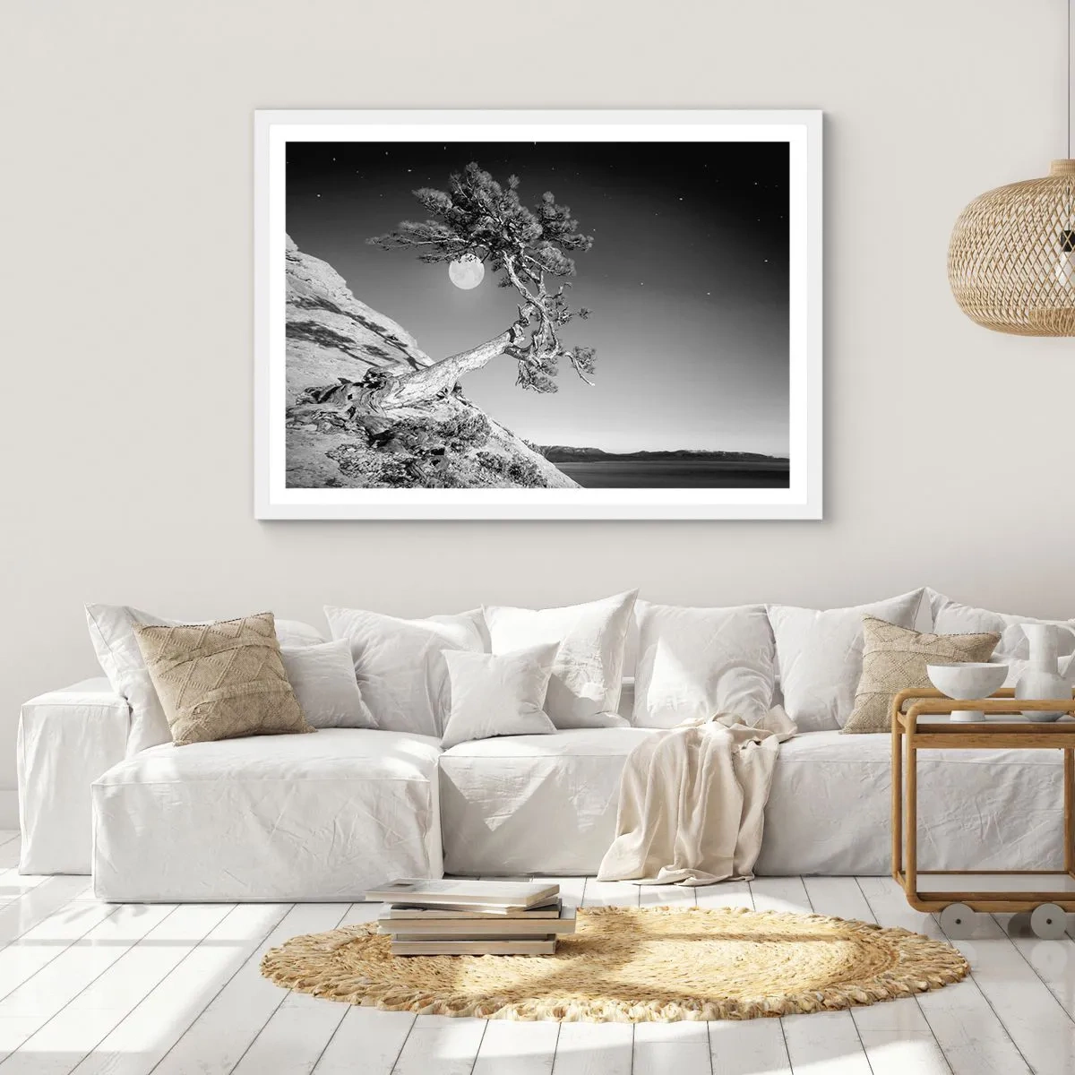 Poster în ramă albă - Războinicul victorios - 100x70 cm