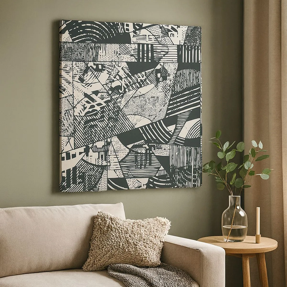 Tablou pe pânză - Dinamica de astăzi - 30x30 cm