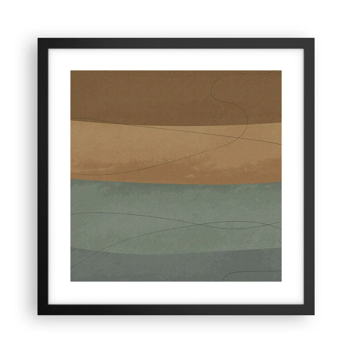 Poster în ramă neagră - Compoziție orizontală - 40x40 cm