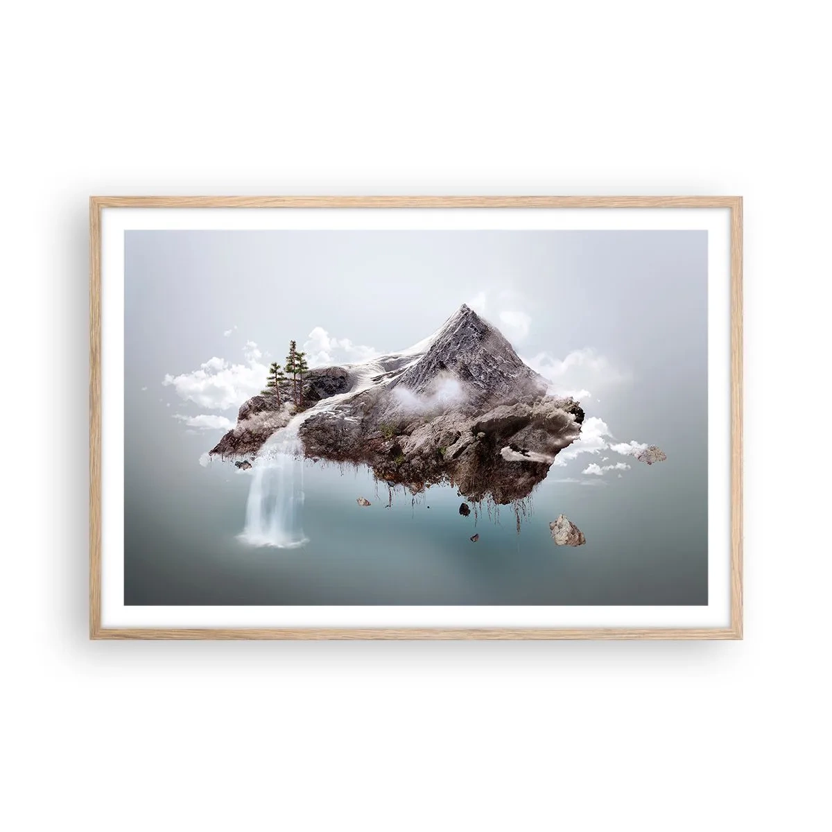 Poster în ramă de stejar deschis - Prin ochii unui suprarealist - 91x61 cm