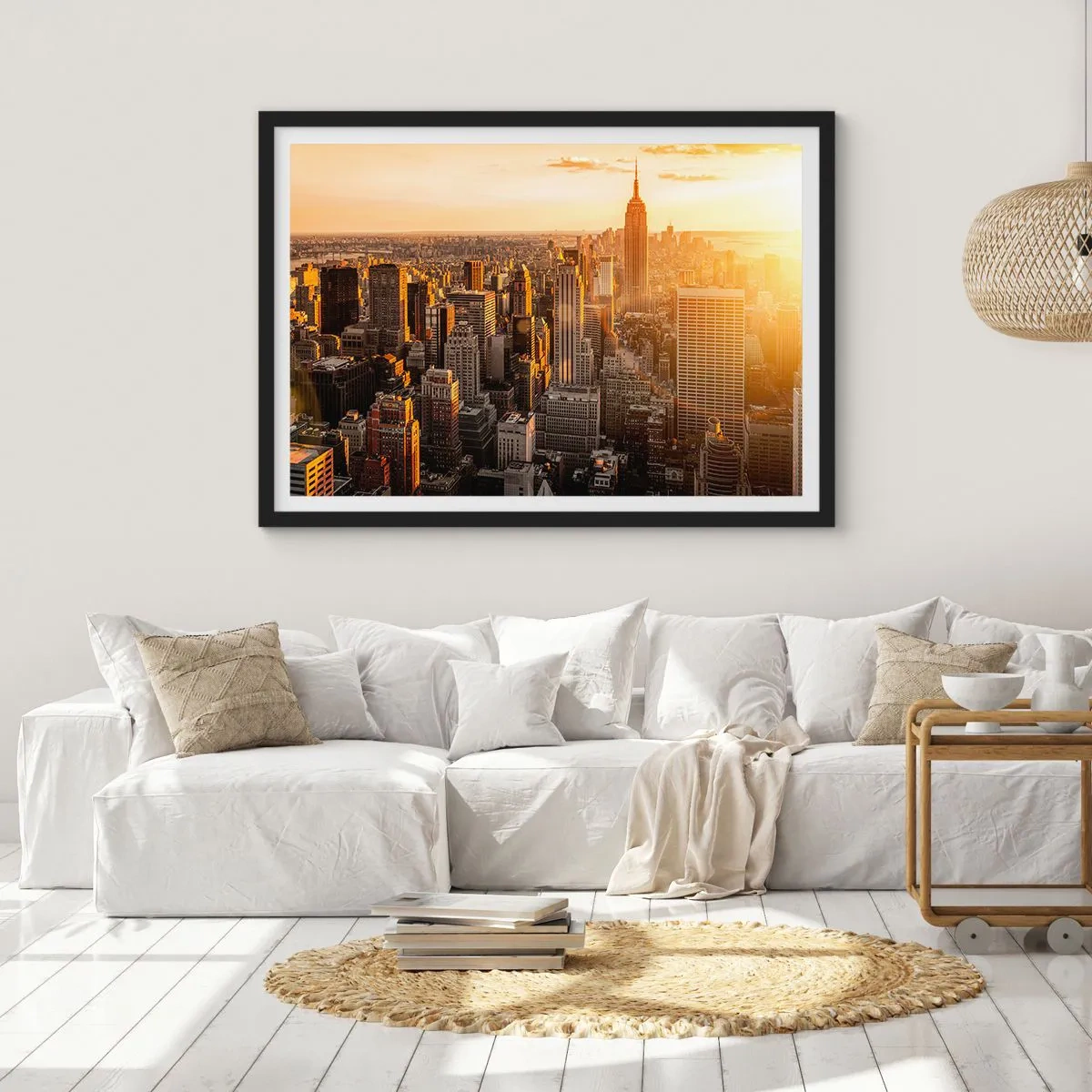 Poster în ramă neagră - Crescând la soare - 70x50 cm